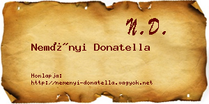 Neményi Donatella névjegykártya